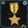 Золотая серебряная медаль звезды